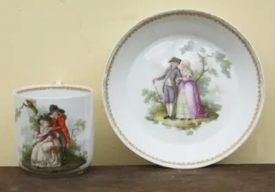 Чайная пара «Дама и кавалер». 1780-е годы. (период Марколини)