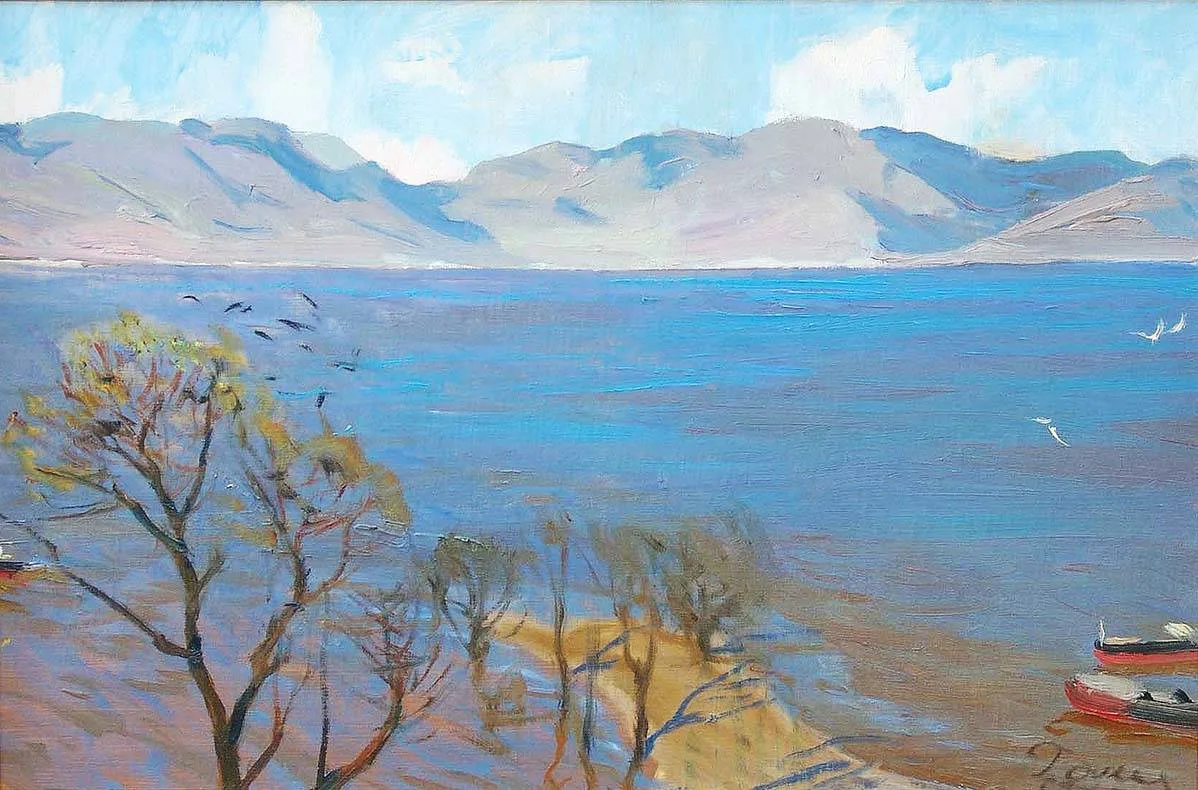 «Молодое море» (эскиз к части триптиха «По заветам Великого Ленина»)