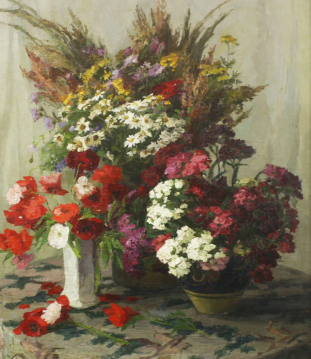 Мельникова Нина Николаевна (1917-2008) — «Цветы» 1950-е годы