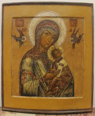 Старинная икона Божьей матери «Страстная»