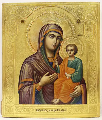 Старинная икона «Богоматерь Скоропослушница»