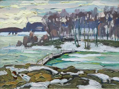 Март. Река Мста
